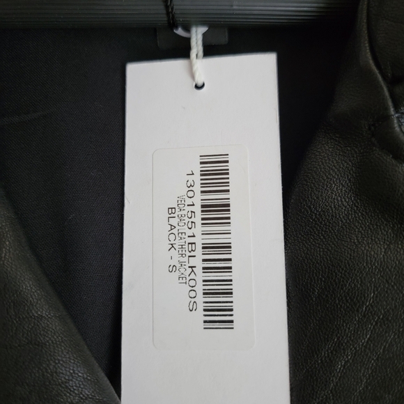 Reformation x Veda Bad Leather Jacket in Black size S NWT - Picture 4 of 7